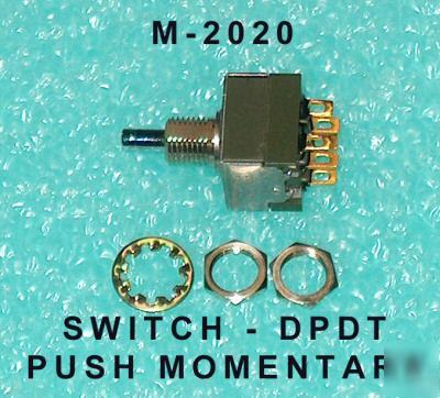 Nkk push switch dpdt momentary 0.4A 28V miniature