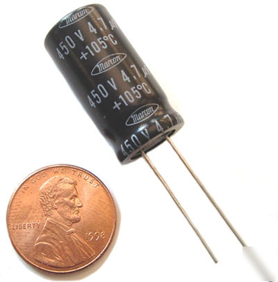 Radial electrolytic capacitors ~ 4.7UF 450V (20)