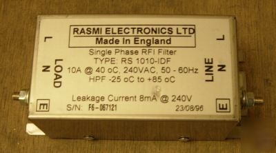 10A 0.55KW rasmi rs-1010-idf universal bookcase filter