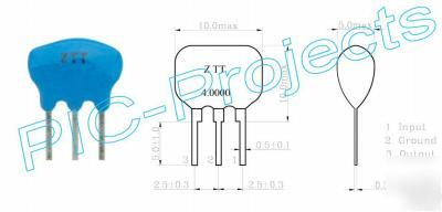 12 mhz 3 pin ceramic resonator 12MHZ for 16F84A 16F84