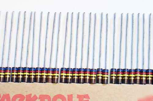 50) 620K ohm 1/2W carbon composition resistors 5%