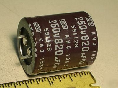 820UF 250V capacitor for tube amp ham radio lot of 8