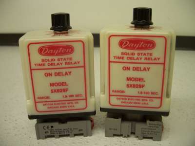 Dayton solid state time delay relay 5X829F lot of 2