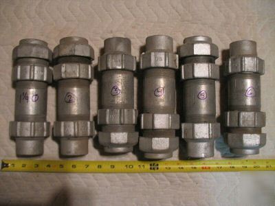 Lot of 6 rigid conduit expansion joints 1-1/2