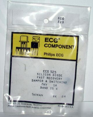 New NTE525 ECG525 1A rectifier prv 2KV 