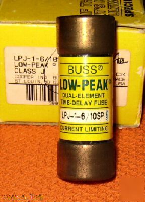 New buss lpj-1-6/10SP fuse 1 6/10 amp low peak ajt