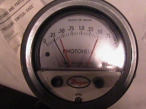 New dwyer photohelic pressure switch gage usa made