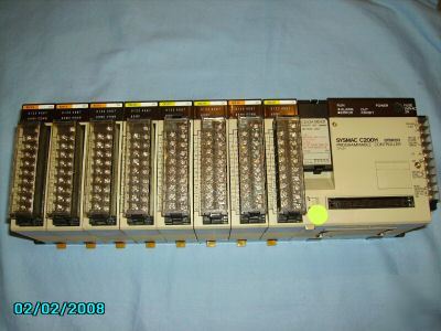 Omron sysmac plc model # C200H - w/ eep-rom - 8 cards