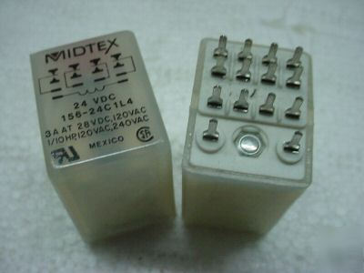Relay, 24 vdc 5 amp 4PDT midtex ( qty 10 ea )