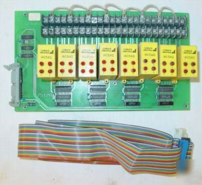 Gordos i/o logic board w/8 IAC5AQ dc outputs - works 