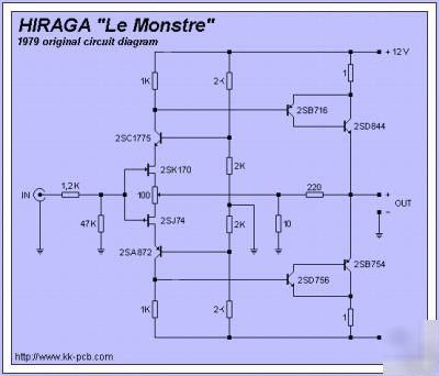 Hiraga le monstre original toshiba ,hitachi transistors