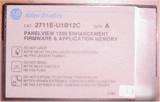 Allen bradley 2711E-U1B12C | panelview 1200 memory