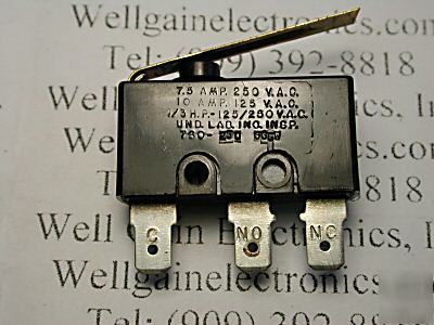 Controls co micro switch spdt 10A 125VAC /7.5A 250VAC