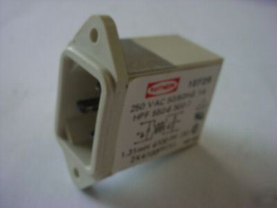 Emi line filter, 1 amp 250 vac ( qty 5 ea )