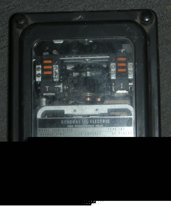 Ge 12IAC51B1A time overcurrent relay used