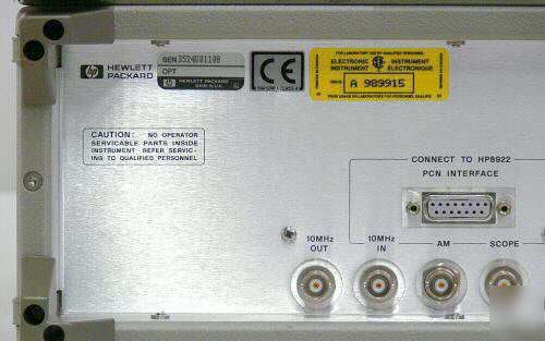 Hp agilent 8922H & 83220E gsm test sets manufct. system