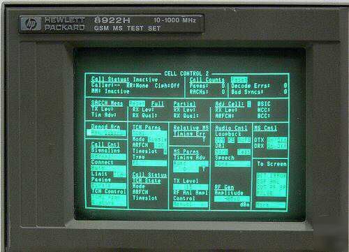 Hp agilent 8922H & 83220E gsm test sets manufct. system