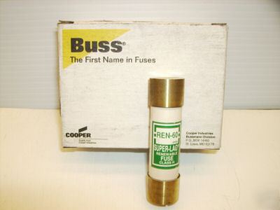 New 10 bussmann ren-60 amp super-lag REN60 fuse class-h