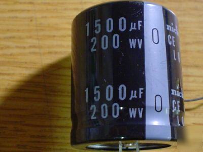 New 10 nichicon 200V 1500UF snap-in capacitor 