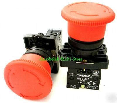 New 10 pcs. emergency stop pushbutton switch #S1010