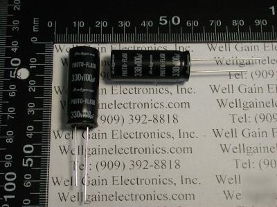 New rubycon strobe photo flash capacitor 100UF 330V 