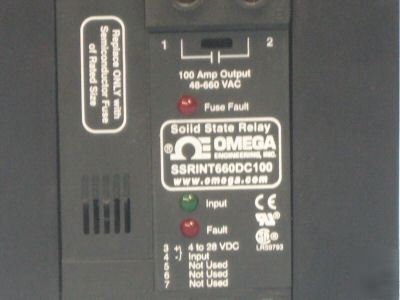 Omega solid state relay SSRINT660DC100