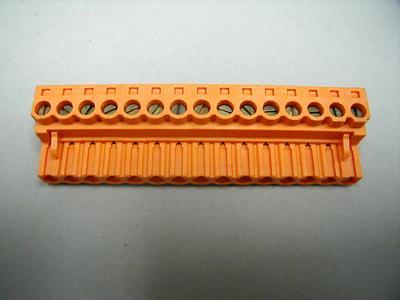 Terminal block connector 15 pos lot 250V 152776 qty 148
