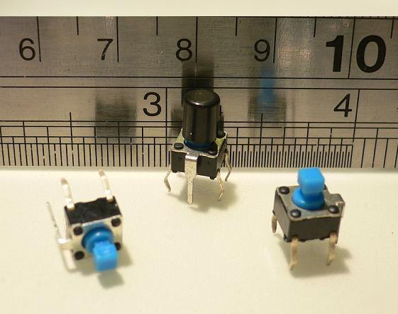 20PCS tact switch 6X6MM(ground terminal)+ plastic caps