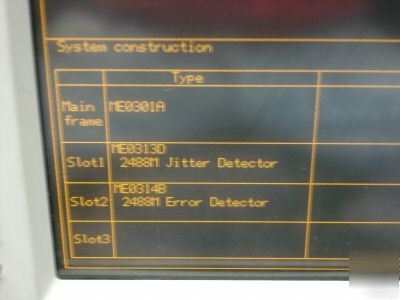 Anritsu ME3620A sdh sonet analyzer transmitter rack