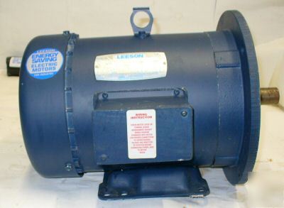 Leeson electric 5HP PH3 motor - model C184T34FB1D