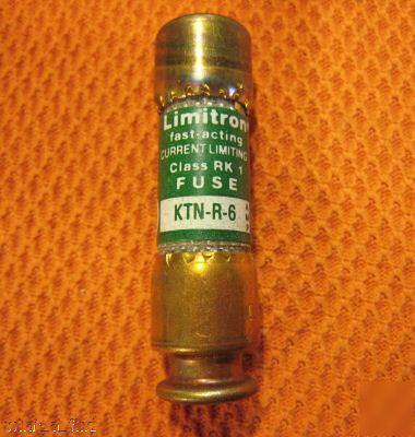 New buss limitron ktn-r-6 fuse KTNR6 6 amp 250 volt