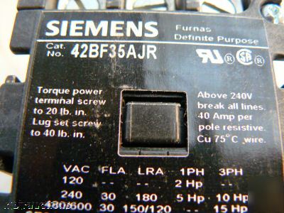 Siemens 42BF35AJR definite purpose controller 