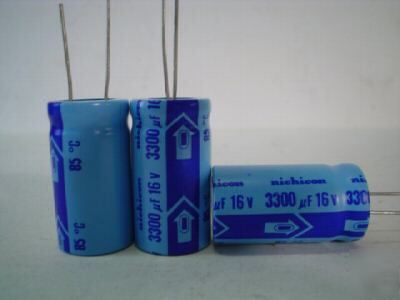 New 50 pcs nichicon 16V 3300UF radial capacitor 