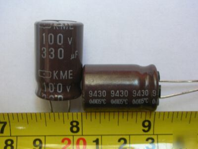 New 8PCS, 100V 330UF radial electrolytic capacitors 