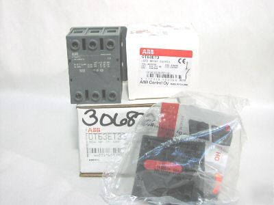 New abb OT63ET3S disconnect switch kit 3P/80A 