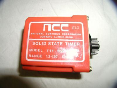 New ncc solid state timer T1F-120-461 1.2-120 sec.