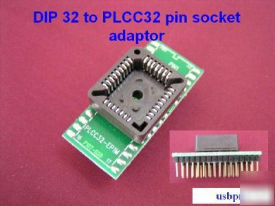 PLCC32 socket adapter - 32 pin plcc eprom flash program