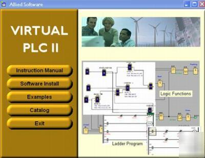 Plc controller training simulator software logic lab pc