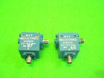 Ryt, rf isolator , 3.7-5.0 ghz, model: 202200 sma 