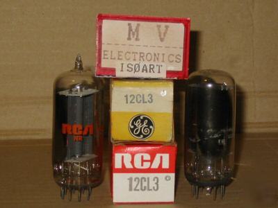 2 tubes 12CL3 ge + rca - valvole rÃ¶hren 