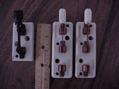 3 antique electric porcelain knife single pole switch 