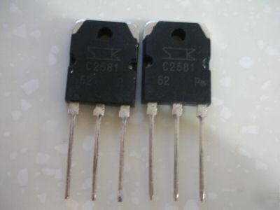 50, sanken npn 2SC2581 C2581 power amp transistor to-3P