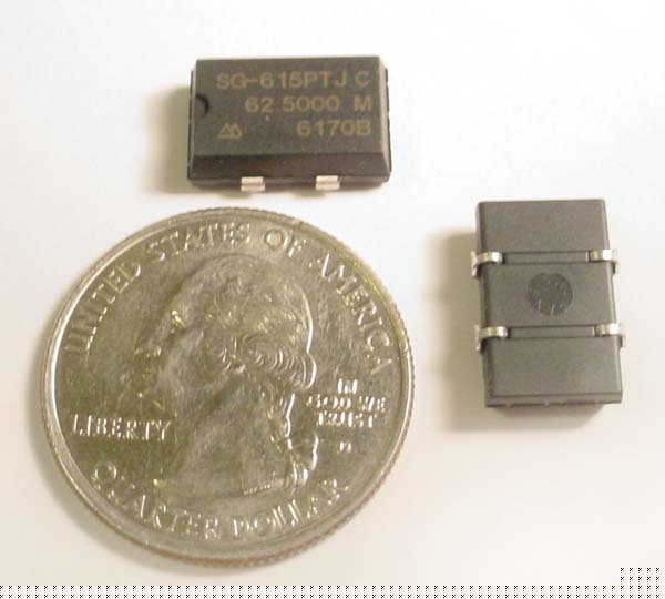 62.500 mhz 5V sg-615 smd spxo crystal oscillators (10)