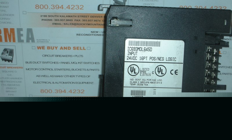 Ge fanuc IC693MDL645D input module, used