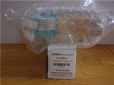 Gems fs-925 FS925 26914 .1 gpm flow switch 