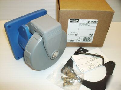 Hubbell pin & sleeve receptacle HBL460R9W 460R9W 