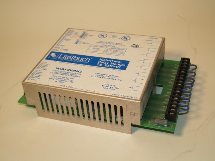 Litetouch high-power relay module, 08-2210-01