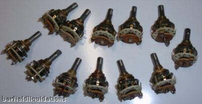 Lot 12 oak rotary switches 250654-A1