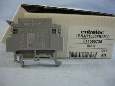 New 24 gray entrelec terminal blocks m 4/8 011565725 