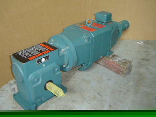 Reliance dc motor with right angle reducer